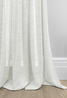 Novara Voile, Chiffon White - Made to Measure Curtains